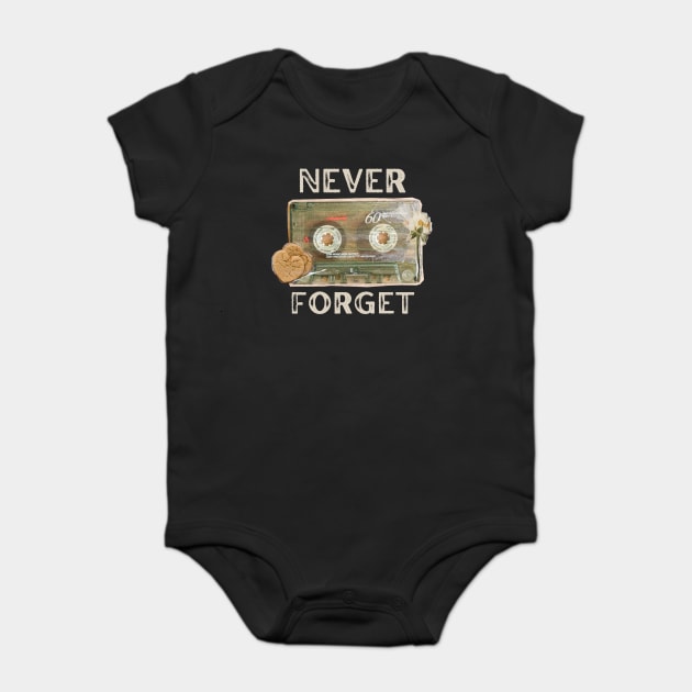 Never Forget Baby Bodysuit by MakerMind8.2